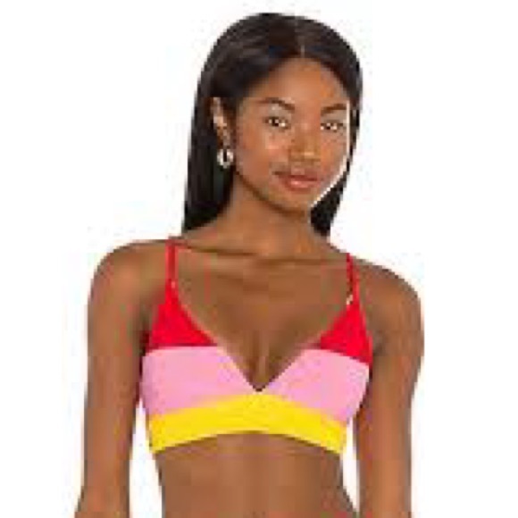 NWT Beach Riot Riza Rainbow Top Size Medium - Picture 3 of 5